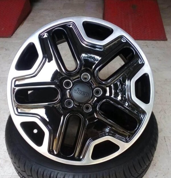KIT DA 4 CERCHI IN LEGA JEEP RENEGADE DA 17 POLLICI ORIGINALI RESTAURATI A NUOVO