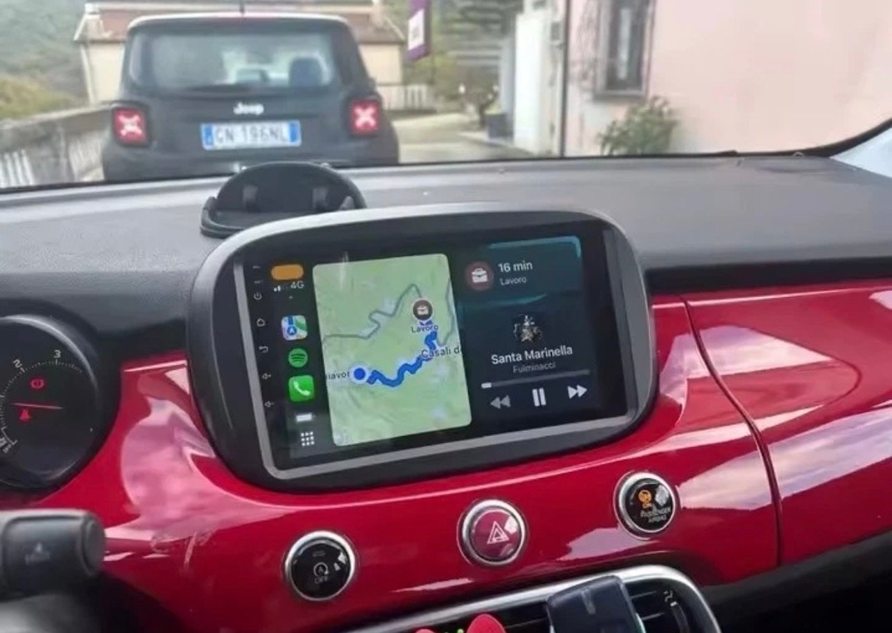 Autoradio Android 9" CarPlay Wireless Android Auto GPS per Fiat 500X 2014–2023 Octa-core 4GB di RAM e 64 di ROM - immagine 7