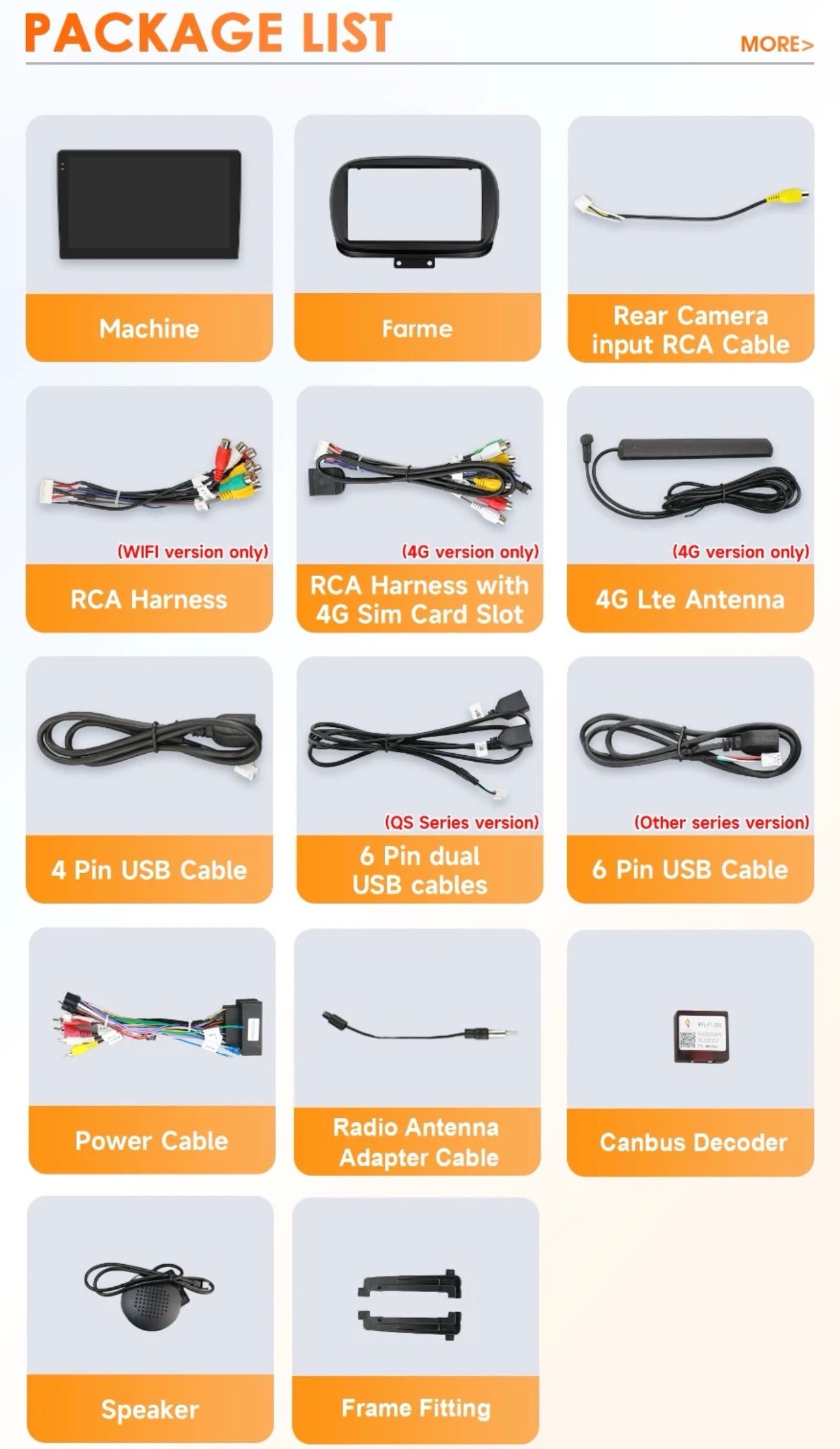 Autoradio Android 9" CarPlay Wireless Android Auto GPS per Fiat 500X 2014–2023 Octa-core 4GB di RAM e 64 di ROM - immagine 9